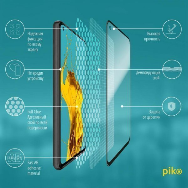 Плівка захисна Piko Full Glue Xiaomi Redmi Note 9 (1283126502736)