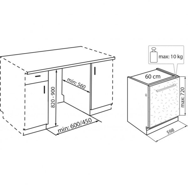 Посудомийна машина Hotpoint-Ariston WIO3C2365 E (WIO 3C2365 E)