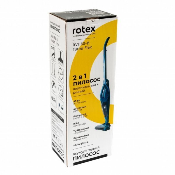 Пилосос Rotex Turbo Flex (RVH60-B) Пилосос Rotex Turbo Flex (RVH60-B)