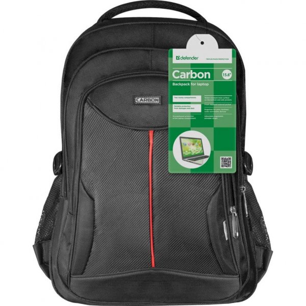 Рюкзак для ноутбука Defender Carbon 15.6 black (26077)