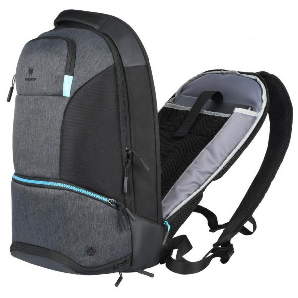 Рюкзак до ноутбука Acer 15.6 PREDATOR HYBRID, BLACK WITH TEAL BLUE (NP.BAG1A.291)