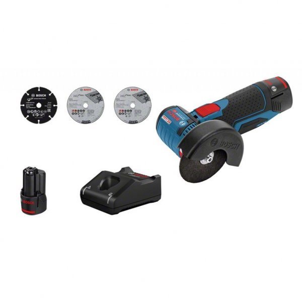 Шліфувальна машина BOSCH Professional GWS 12V-76 акумуляторна, 2x3,0 Ач (0.601.9F2.00B) Шліфувальна машина BOSCH Professional GWS 12V-76 акумуляторна, 2x3,0 Ач (0.601.9F2.00B)