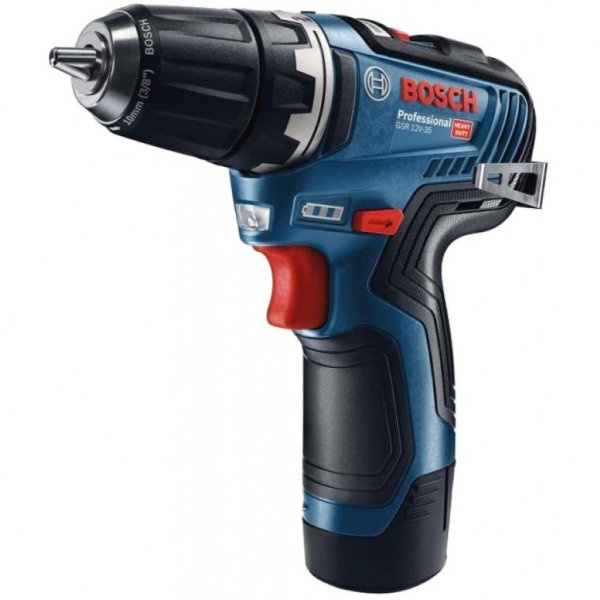 Шуруповерт BOSCH GSR 12V-35, акумуляторний, безщітковий, 2x3.0Ah (0.601.9H8.002)