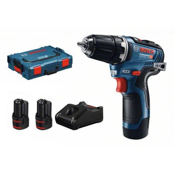Шуруповерт BOSCH GSR 12V-35, акумуляторний, безщітковий, 2x3.0Ah (0.601.9H8.002)