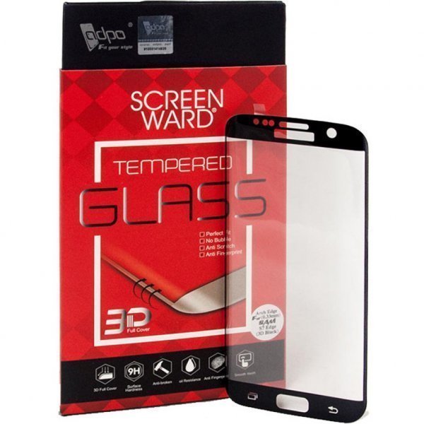 Скло захисне ADPO для Samsung G935 Galaxy S VII Edge (черное) 3D (1283126472237)