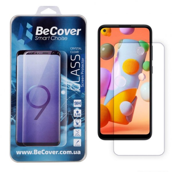 Скло захисне BeCover Samsung Galaxy A11 SM-A115 Crystal Clear Glass (704842)