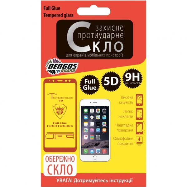 Скло захисне DENGOS для Samsung Galaxy J4 (J400) 2018 Full Glue Black (TGFG-18)