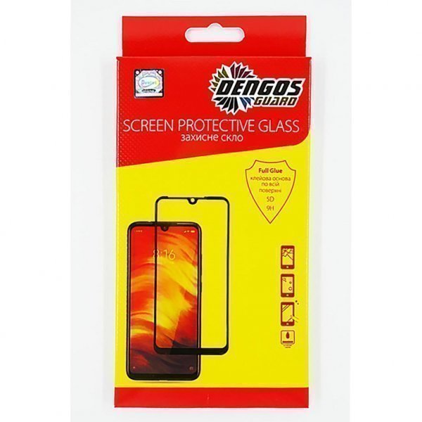 Скло захисне DENGOS Full Glue Huawei Nova 5T (black) (TGFG-101)
