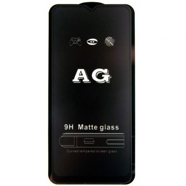 Скло захисне DENGOS Full Glue Matte OPPO A12, black frame (TGFG-MATT-33)