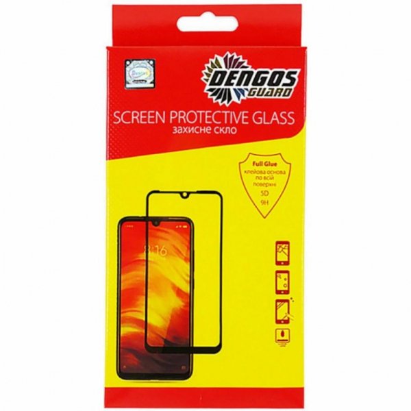 Скло захисне DENGOS Full Glue Xiaomi Redmi Note 10 (black) (TGFG-170)