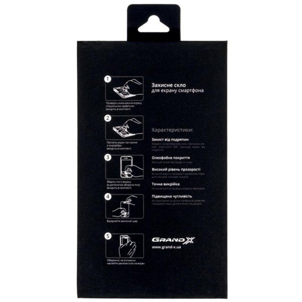 Скло захисне Grand-X Samsung Galaxy S9 Plus 5D black (GXSS9P5DB) (GXSS9P5DB)