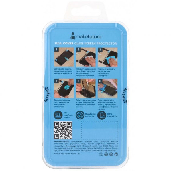 Скло захисне MakeFuture для Huawei Mate 10 Pro Black Full Cover (MGFC-HUM10PB)