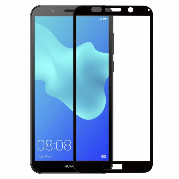 Скло захисне MakeFuture для Huawei Y5 2018 Black Full Cover Full Glue (MGFCFG-HUY518B) Скло захисне MakeFuture для Huawei Y5 2018 Black Full Cover Full Glue (MGFCFG-HUY518B)