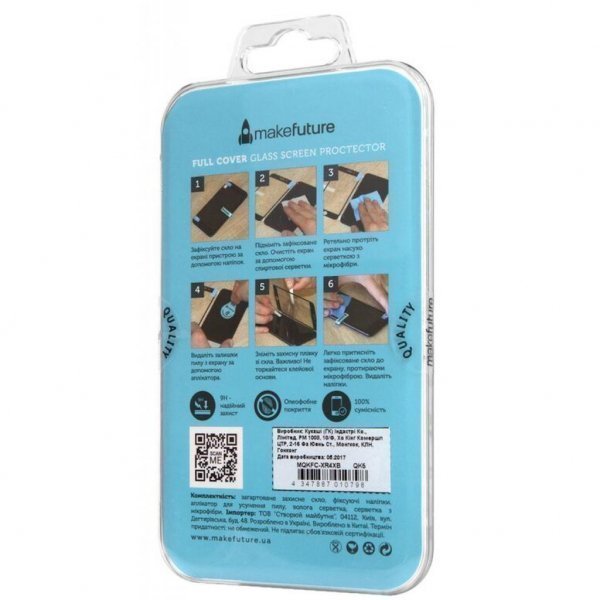 Скло захисне MakeFuture для Xiaomi Redmi Note 4X Black Full Cover (MGFC-XRN4XB)