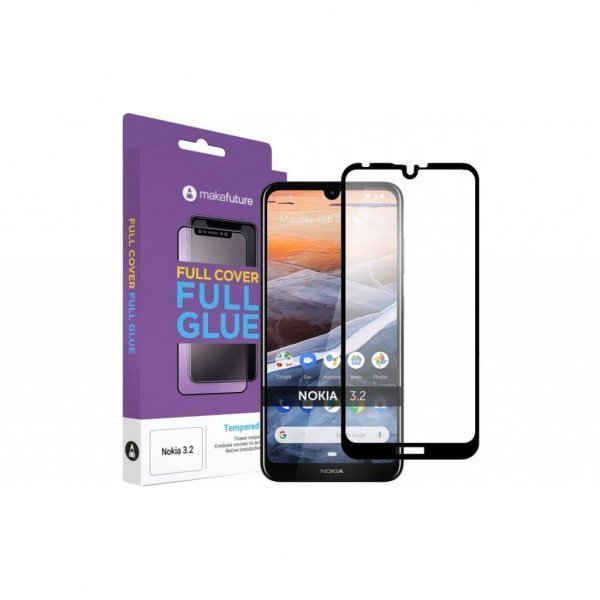 Скло захисне MakeFuture Full Cover Full Glue Nokia 3.2 (MGF-N32)