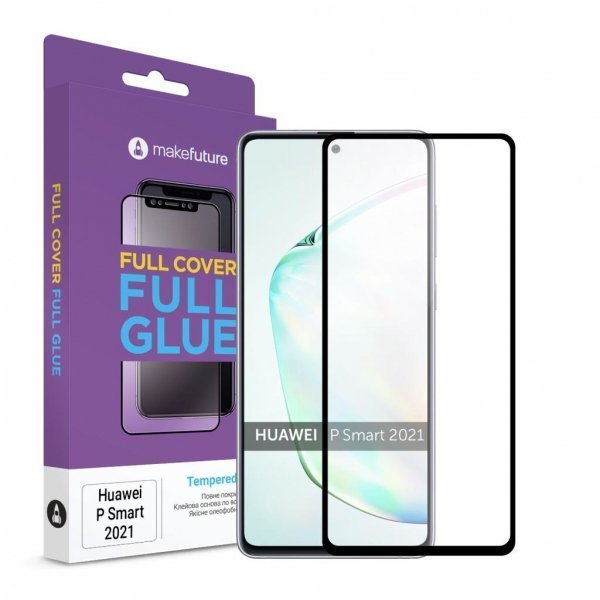 Скло захисне MakeFuture Huawei P Smart 2021 Full Cover Full Glue (MGF-HUPS21)