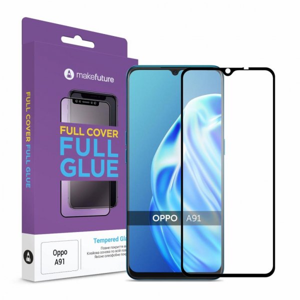 Скло захисне MakeFuture Oppo A91 Full Cover Full Glue (MGF-OPA91) Скло захисне MakeFuture Oppo A91 Full Cover Full Glue (MGF-OPA91)