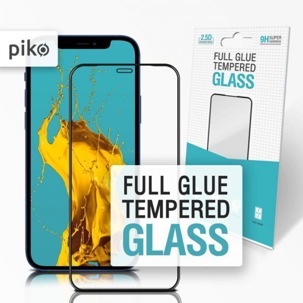 Скло захисне Piko Full Glue Apple Iphone 12 Pro (black) (1283126506451)
