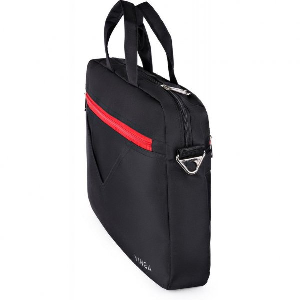 Сумка для ноутбука Vinga 15.6 NB250BR black-red (NB250BR)