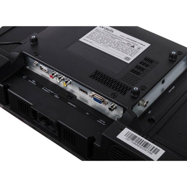 Телевізор Bravis LED-22E6000 + T2 black
