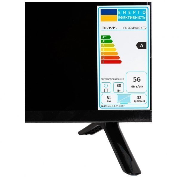 Телевізор Bravis LED-32M8000+T2 Телевізор Bravis LED-32M8000+T2