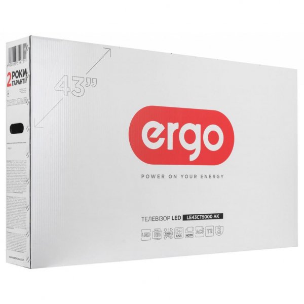 Телевізор Ergo LE43CT5000AK