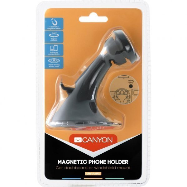 Універсальний автотримач CANYON Front car dashboard magnetic phone holder (CNE-CCHM6) Універсальний автотримач CANYON Front car dashboard magnetic phone holder (CNE-CCHM6)