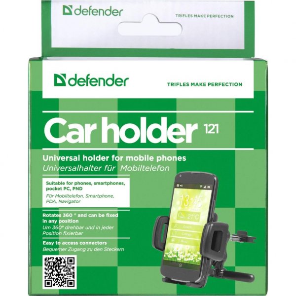 Універсальний автотримач Defender Car holder 121 for mobile devices (29121)