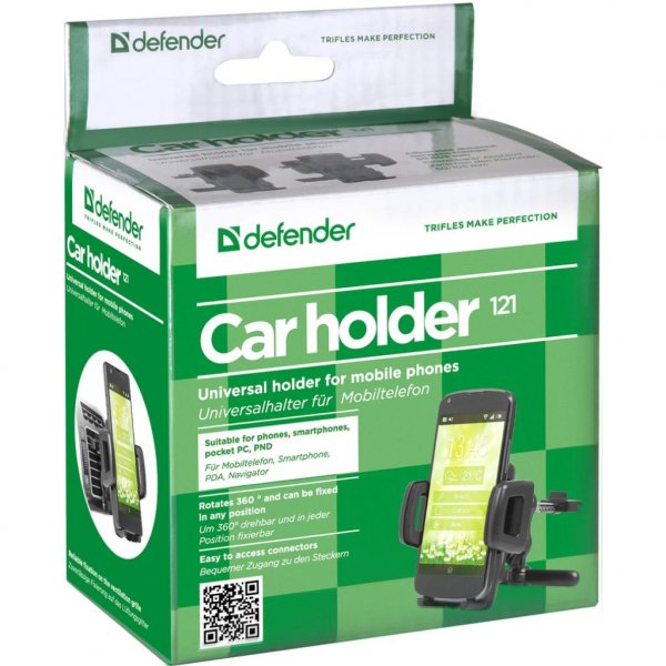 Універсальний автотримач Defender Car holder 121 for mobile devices (29121)