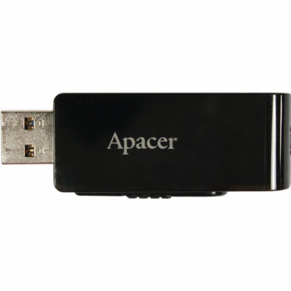 USB флеш накопичувач Apacer 32GB AH350 Black RP USB3.0 (AP32GAH350B-1)