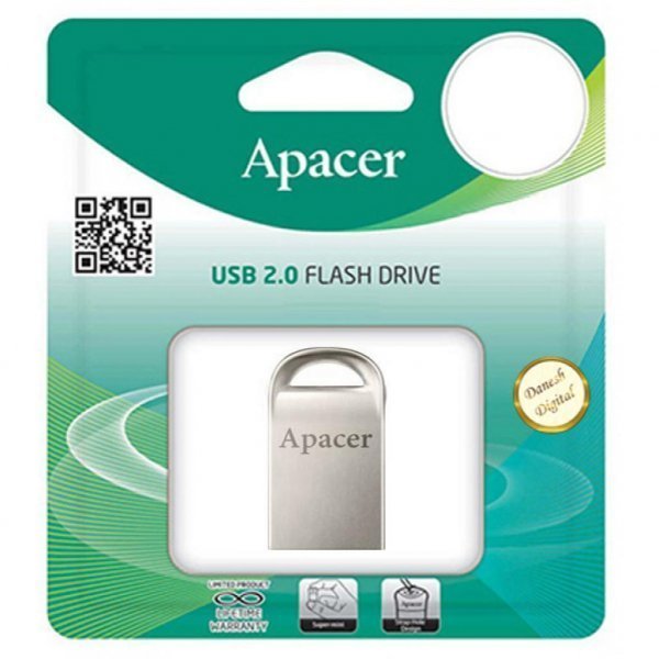 USB флеш накопичувач Apacer 64GB AH115 Silver USB 2.0 (AP64GAH115S-1)