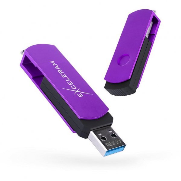 USB флеш накопичувач eXceleram 128GB P2 Series Grape/Black USB 3.1 Gen 1 (EXP2U3GPB128)