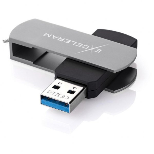 USB флеш накопичувач eXceleram 128GB P2 Series Gray/Black USB 3.1 Gen 1 (EXP2U3GB128)