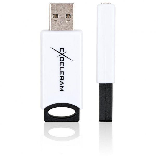 USB флеш накопичувач eXceleram 32GB H2 Series White/Black USB 2.0 (EXU2H2W32)