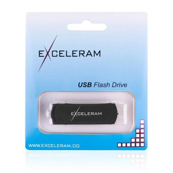 USB флеш накопичувач eXceleram 32GB P2 Series Black/Black USB 2.0 (EXP2U2BB32)