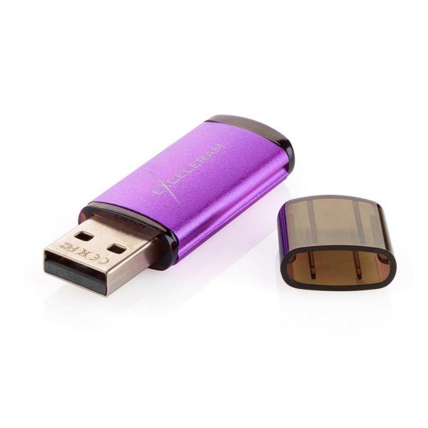 USB флеш накопичувач eXceleram 64GB A3 Series Purple USB 3.1 Gen 1 (EXA3U3PU64)