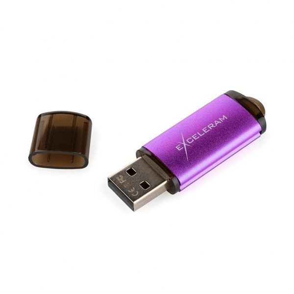 USB флеш накопичувач eXceleram 64GB A3 Series Purple USB 3.1 Gen 1 (EXA3U3PU64)