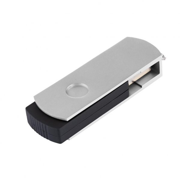 USB флеш накопичувач eXceleram 64GB P2 Series Silver/Black USB 2.0 (EXP2U2SIB64)