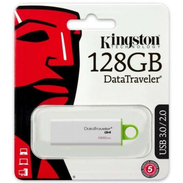 USB флеш накопичувач Kingston 128Gb DataTraveler Generation 4 (DTIG4/128GB) USB флеш накопичувач Kingston 128Gb DataTraveler Generation 4 (DTIG4/128GB)
