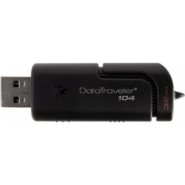 USB флеш накопичувач Kingston 32GB DataTraveller 104 Black USB 2.0 (DT104/32GB)