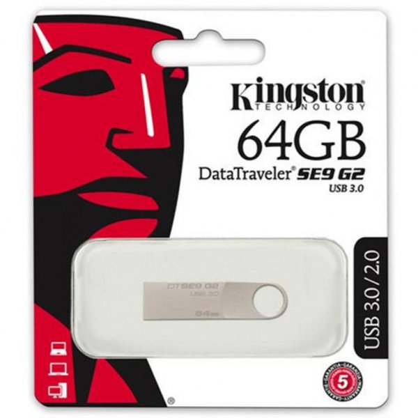 USB флеш накопичувач Kingston 64GB DTSE9 G2 Metal Silver USB 3.0 (DTSE9G2/64GB) USB флеш накопичувач Kingston 64GB DTSE9 G2 Metal Silver USB 3.0 (DTSE9G2/64GB)