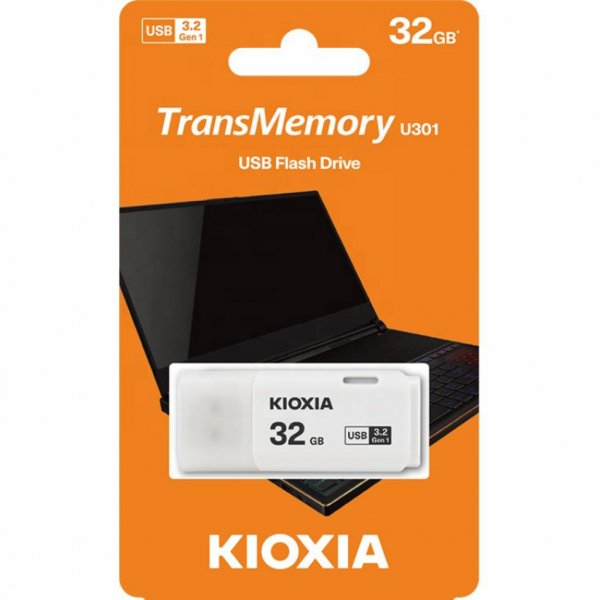 USB флеш накопичувач KIOXIA 32GB U301 White USB 3.2 (LU301W032GG4)