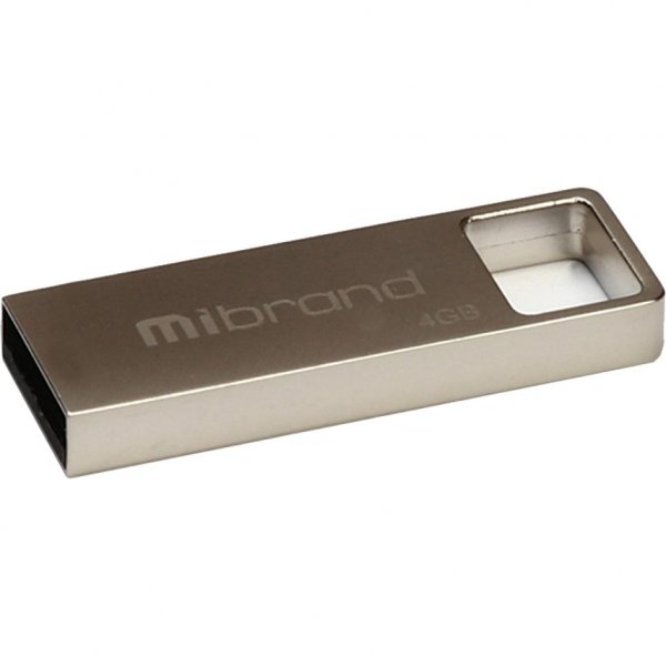 USB флеш накопичувач Mibrand 4GB Shark Silver USB 2.0 (MI2.0/SH4U4S)