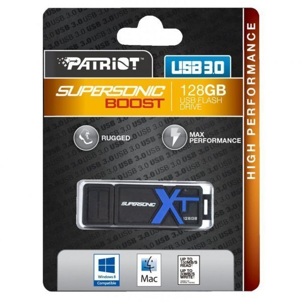 USB флеш накопичувач Patriot 128GB SUPERSONIC BOOST XT USB 3.0 (PEF128GSBUSB)