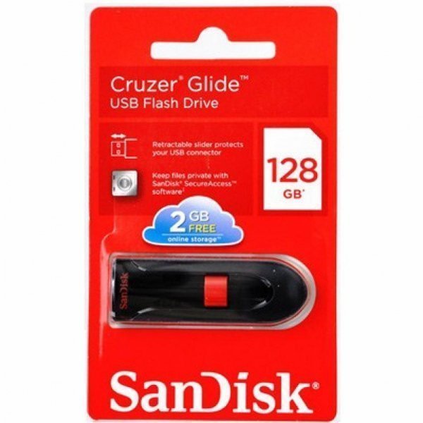 USB флеш накопичувач SANDISK 128Gb Cruzer Glide (SDCZ60-128G-B35)