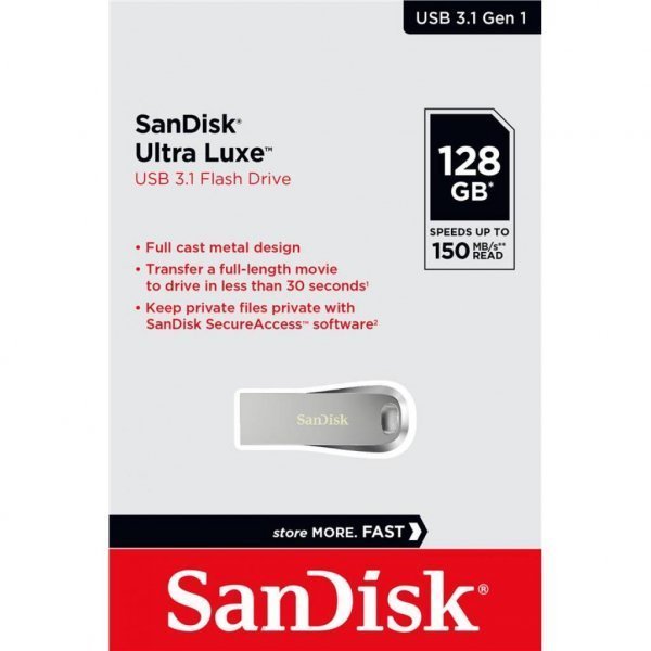USB флеш накопичувач SANDISK 128GB Ultra Luxe USB 3.1 (SDCZ74-128G-G46)