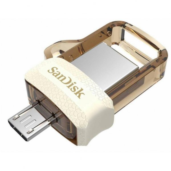 USB флеш накопичувач SANDISK 32GB Ultra Dual Drive m3.0 White-Gold USB 3.0/OTG (SDDD3-032G-G46GW) USB флеш накопичувач SANDISK 32GB Ultra Dual Drive m3.0 White-Gold USB 3.0/OTG (SDDD3-032G-G46GW)