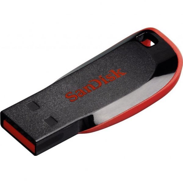 USB флеш накопичувач SANDISK 64GB Cruzer Blade Black/red USB 2.0 (SDCZ50-064G-B35)