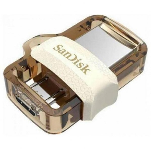 USB флеш накопичувач SANDISK 64GB Ultra Dual Drive m3.0 White-Gold USB 3.0/OTG (SDDD3-064G-G46GW) USB флеш накопичувач SANDISK 64GB Ultra Dual Drive m3.0 White-Gold USB 3.0/OTG (SDDD3-064G-G46GW)