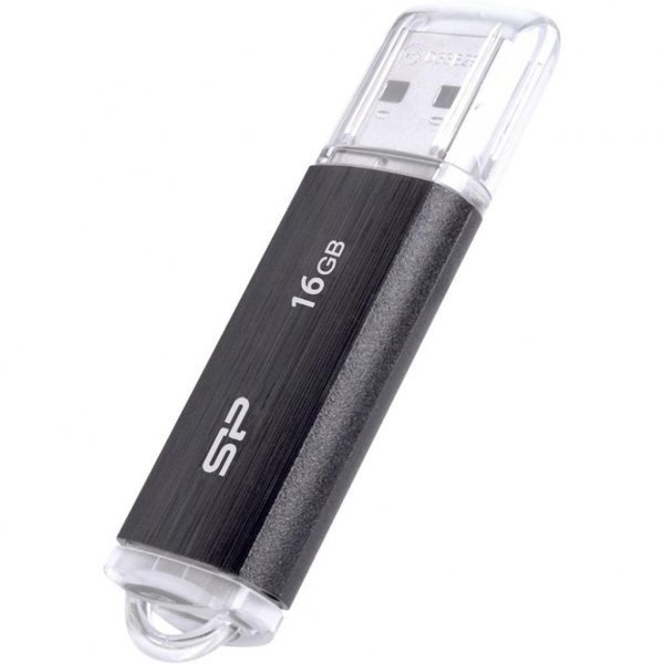 USB флеш накопичувач Silicon Power 16GB Ultima U02 Black USB 2.0 (SP016GBUF2U02V1K)